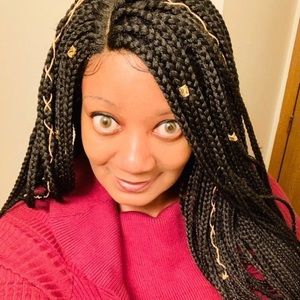 Zury Sis Lace Front Braid Wig 30 inches color 1b